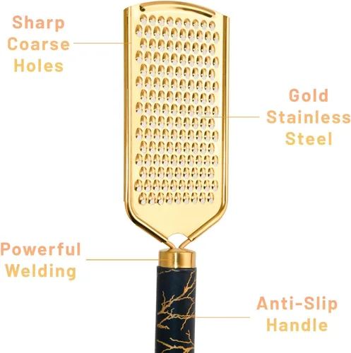 Miniatura 4 de Rallador de queso profesional, rallador de queso de acero inoxidable dorado de mano, rallador de manivela de mano, prácticos utensilios de cocina