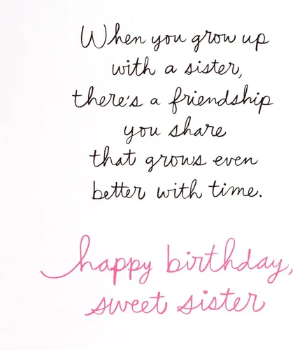 Miniatura 3 de Hallmark Tarjeta de cumpleaños exclusiva para hermana (mariposas)