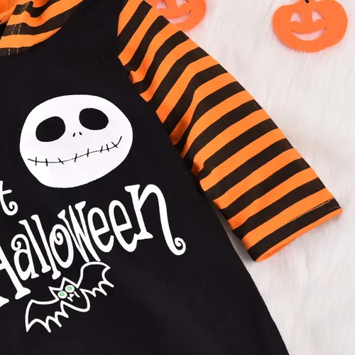 Miniatura 5 de Aalizzwell Mameluco de una pieza con capucha para bebé, para Halloween, para niños y niñas