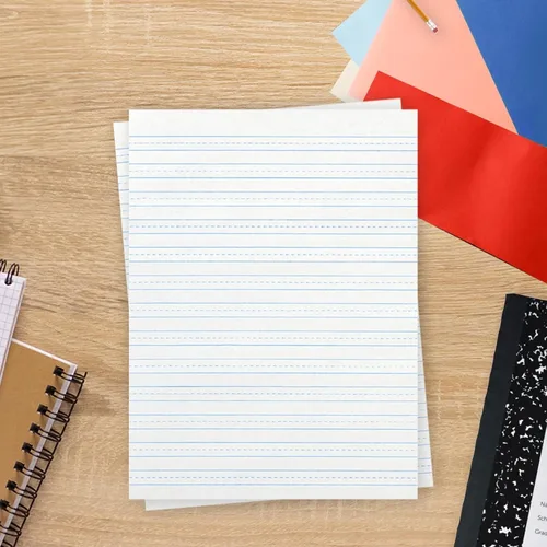 Miniatura 9 de School Smart-85353 Papel de escritura Skip-A-Line con renglones, renglón de 9.5 mm en sentido corto, 8 x 10-1/2 pulgadas, blanco, paquete de 500