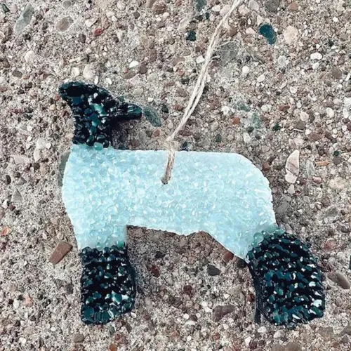 Miniatura 6 de Lashicorn Mostrar Molde de silicona Freshie para automóvil de cabra oveja, cordero, 4.25 x 4 x 0.8 pulgadas, agrícola FFA Farmer Farm Animal