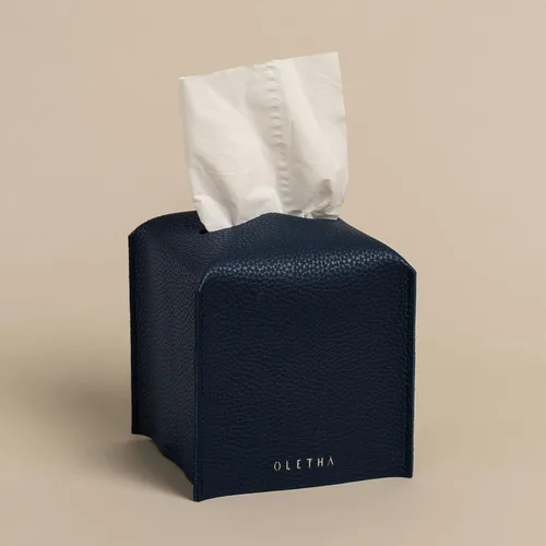 Miniatura 12 de OLETHA Funda cuadrada para caja de pañuelos, decoración estética de escritorio para habitación, hogar y oficina, soporte para cajas de pañuelos