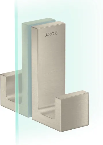 Miniatura 2 de AXOR Manija rectangular universal para puerta de ducha de 2 pulgadas en óptica dorada cepillada, 42639250 Óptica de oro cepillado.