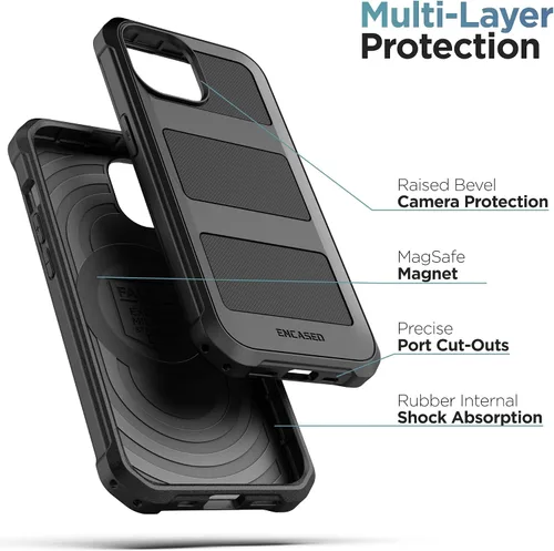 Miniatura 7 de ENCASED Funda compatible con iPhone 15, protección de grado militar con cobertura de cuerpo completo resistente de 360 grados (iPhone 15)