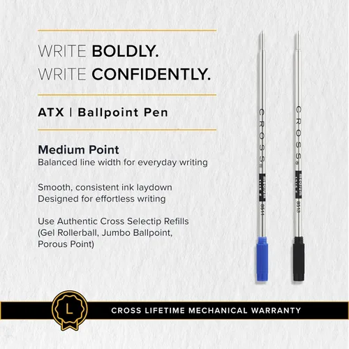 Miniatura 7 de Cross ATX Collection bolígrafo con designación recubierta en cromo., Negro basalto