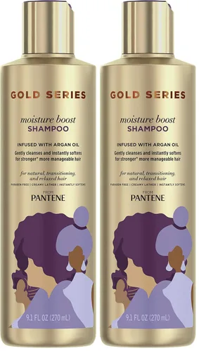 Miniatura 11 de Pantene ProV Gold Series Boost, champú de humedad, 9.1 onzas líquidas