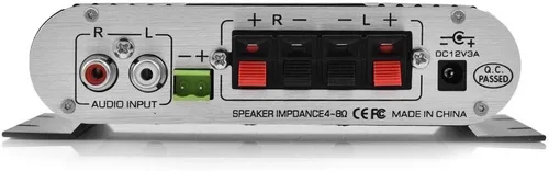 Miniatura 9 de Amplificador de audio estéreo, Mini HiFi 2.1 estéreo Bass Amplificador de potencia de audio para el hogar, amplificador digital profesional para uso