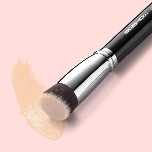 Miniatura 8 de EIGSHOW - Brocha para base de maquillaje Kabuki de parte superior plana, para líquidos, crema y polvo, mezcla, pulido, punteado, aplicación