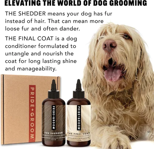 Miniatura 5 de Pride and Groom The Shedder Box Set – Champú y acondicionador para perros Deshedding con mezcla natural de aceites esenciales e ingredientes