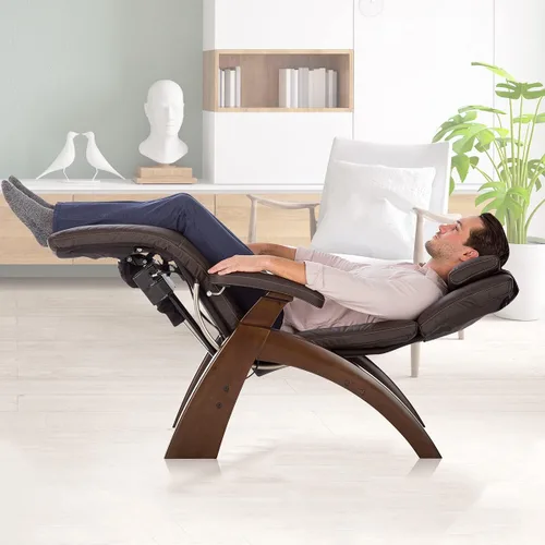 Miniatura 5 de Human Touch Perfect Chair PC-350 - Silla reclinable eléctrica de gravedad cero para adultos, piel de grano superior transpirable, soporte lumbar