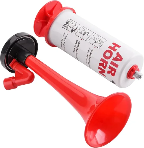 Miniatura 7 de Bocina de aire portátil de mano, bocina de bomba de aire de aluminio + ABS portátil, bocina de seguridad de ruido fuerte para botes, coches, eventos