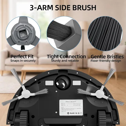 Miniatura 6 de Kit de accesorios para ROPVACNIC S1, para Tipdiy G90, para betboyles V75S, para VIPSUN Z1, para piezas de repuesto de aspiradora robot PrettyCare