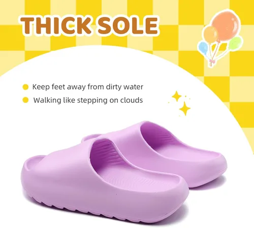Miniatura 21 de Sandalias acolchadas para mujeres, hombres y niños, cómodas, antideslizantes, suaves, impermeables, para baño, ducha, sandalias acolchadas de suela