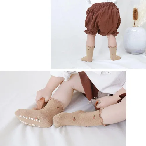Miniatura 6 de Calcetines con volantes para bebé, niñas pequeñas, con volantes, de malla, color liso, para el verano