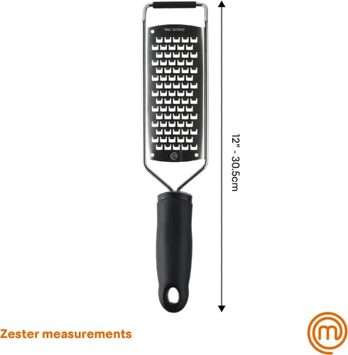 Miniatura 7 de MasterChef Rallador de Queso de Mano, Herramienta de Cocina para Triturar Alimentos para Rallar Parmesano, Ajo, Jengibre, etc., Rallador Zester