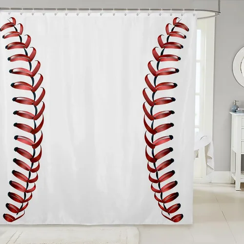 Miniatura 41 de Erosebridal Cortina de ducha para decoración de baño, con estampado de leones y rosas, para niños, adolescentes, niños, niñas, habitación del hogar