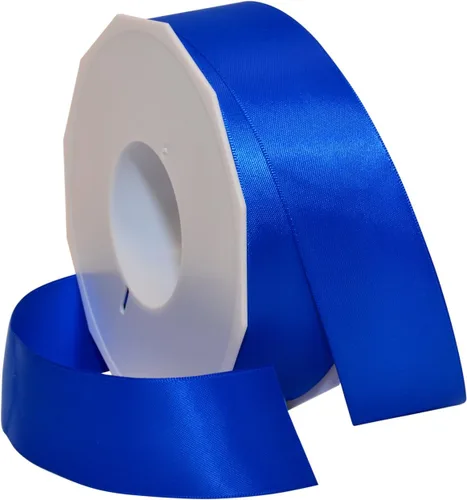Miniatura 23 de Morex Ribbon Neon Brights Satinado, 5/8 pulgadas por 50 yardas, azul rey