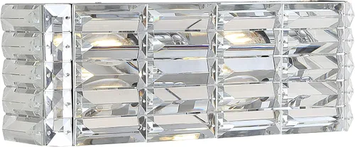Miniatura 7 de JONATHAN Y Lámpara de tocador moderna de cristal cromado de 10 pulgadas, aplique de pared LED para baño, 1 lámpara para espejo, iluminación