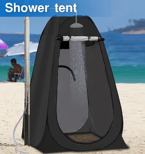 Miniatura 3 de Carpa portátil emergente de privacidad, carpa para baño al aire libre, inodoro, regadera, campamento, espaciosa, para senderismo, playa, pícnic