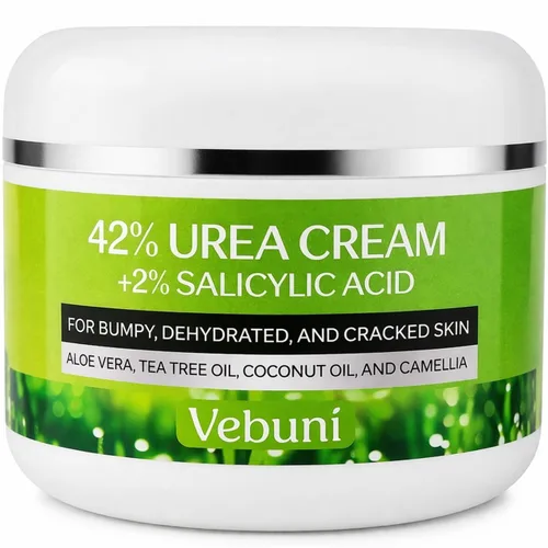 Crema de urea 42% para pies, ácido salicílico, 4 onzas, removedor de callos mejorado para pies, rodillas y codos, hidrata y suaviza la piel, exfolia