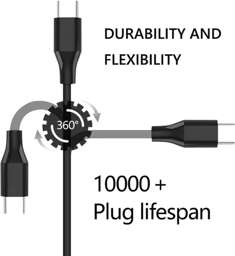 Miniatura 5 de Cargador universal USB tipo C de 45 W compatible con HP ChromeBook x360 11A G8 EE/11MK G9 EE Lenovo Acer Chromebook 311 315 Asus Samsung Chromebook