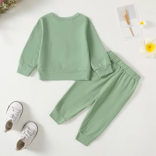 Miniatura 4 de Mikrdoo Conjunto de ropa para bebé y niña, conjunto de pantalones y tops para otoño e invierno