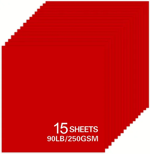 Miniatura 9 de 15 hojas de papel de cartulina negra, cartulina de 12 x 12 pulgadas para Cricut, papel de construcción grueso para hacer tarjetas, álbumes de Negro