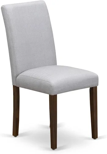 Miniatura 8 de East West Furniture ANAB3-AWA-05 - Juego de mesa de comedor moderno de 3 piezas, incluye una mesa de cocina redonda con pedestal y 2 sillas