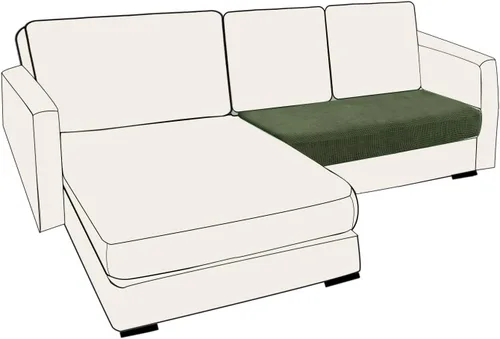 Miniatura 109 de UNBBRRL Fundas de cojín de asiento para sofá, elásticas, funda de cojín individual para sofá, fundas de cojín para sofá, fundas de héroe protegen