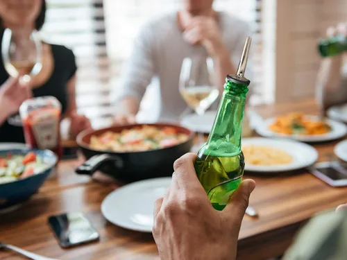 Miniatura 9 de Boquillas dispensadoras de botellas de licor, vertidos de velocidad clásica para alcohol, aceite de oliva y jarabe de hielo de afeitado, acero