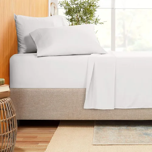 Miniatura 21 de Juego de ropa de cama de 800 hilos de 4 piezas, 100% algodón egipcio, sábana bajera de algodón de fibra larga, se adapta a colchones de hasta 12