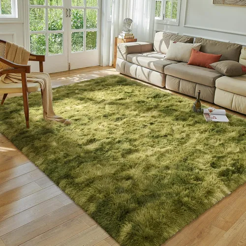 Miniatura 27 de Alfombra de área Softlife para sala de estar, alfombra lanuda mullida y esponjosa de 6 x 9 pies en color azul para dormitorio de niñas y niños, Azul