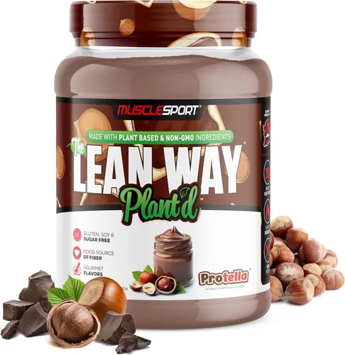 Miniatura 11 de Musclesport Lean Way Proteína vegetal - Mezcla de proteína de guisante y proteína de arroz integral, con CLA, MCT y L-carnitina añadidos, 20