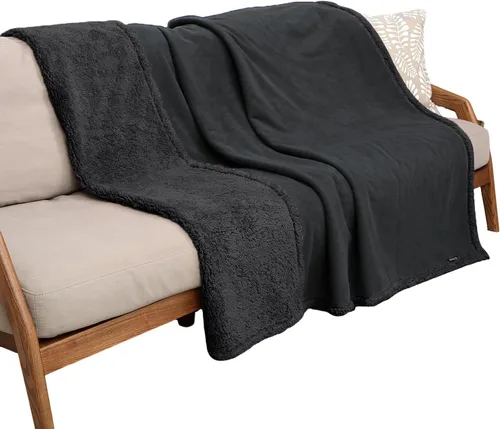 Miniatura 31 de Kritter Planet - Manta impermeable y a prueba de orina para perros grandes; manta suave, reversible y a prueba de líquidos para proteger el sofá