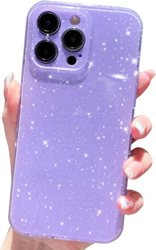 Miniatura 9 de OWLSTAR Bonita funda con purpurina para iPhone 15 Pro Max de 6.7 pulgadas, funda protectora suave y delgada para mujeres y niñas (verde alpino)