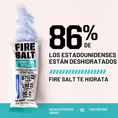 Miniatura 6 de Fire Science - Barras de hidratación con sal de fuego, electrolitos y agua de coco, mezcla de bebida de hidratación con magnesio, potasio y sodio