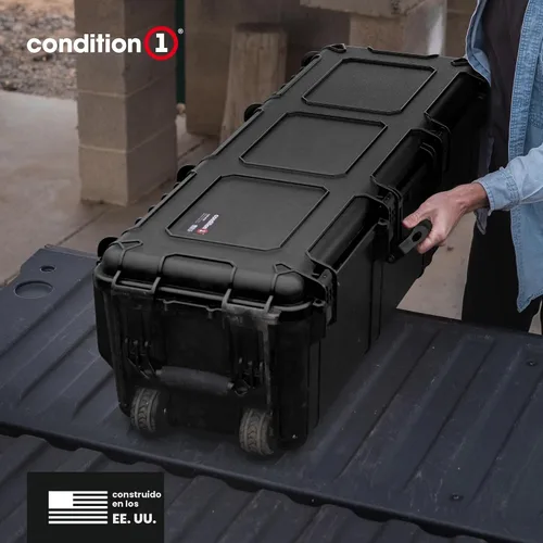 Miniatura 6 de Condition 1 Maletín rígido impermeable vacío de 45" con ruedas – Candado, Aprobado por la TSA, Almacenamiento de equipaje largo, Resistente al agua