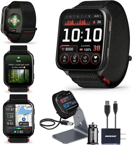 Garmin Venu X1 - Reloj inteligente GPS delgado y ligero, color negro, pantalla AMOLED, funciones avanzadas de salud y fitness, seguimiento del