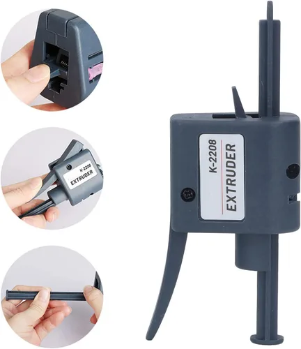 Miniatura 4 de Extrusora de pasta de soldadura K2208 con boquillas de 0.051 in, dispensador de pegamento de flujo de soldadura semiautomático portátil