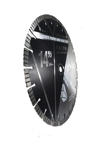 Miniatura 3 de Paquete de 5 cuchillas de diamante segmentadas turbo de uso general de 0.472 in para hormigón