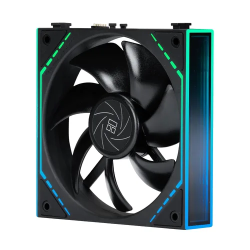 Thermalright TL-M12QR - Ventiladores de caja inversa de 4.724 in, 1500 RPM, 47.6 CFM, 1 paquete | Flujo de aire inverso, cadena margarita PWM/ARGB,