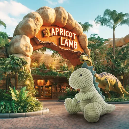 Miniatura 5 de Apricot Lamb Juguetes de peluche de dinosaurio matcha, suave, perfecto para niños (Matcha Dino, 8.5 pulgadas)