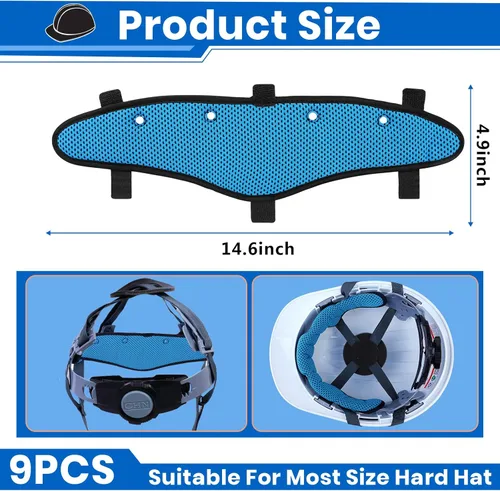 Miniatura 2 de Hard Hat Sweat Bands Washable Reusable Sweatband Liners Air Cushion Hard Hat Accessories