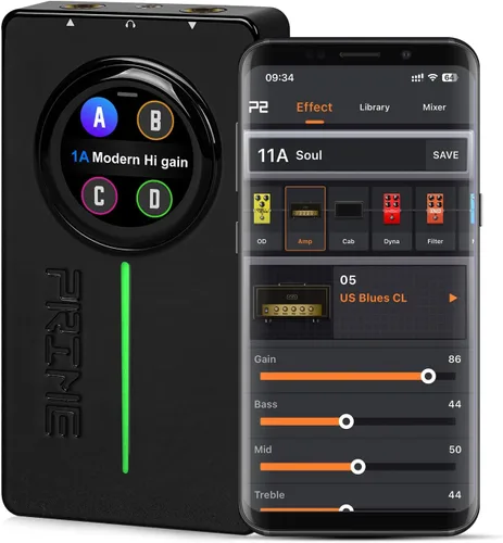 Miniatura 2 de MOOER Procesador de pedal multiefectos P2 con controlador de pedal inalámbrico F4