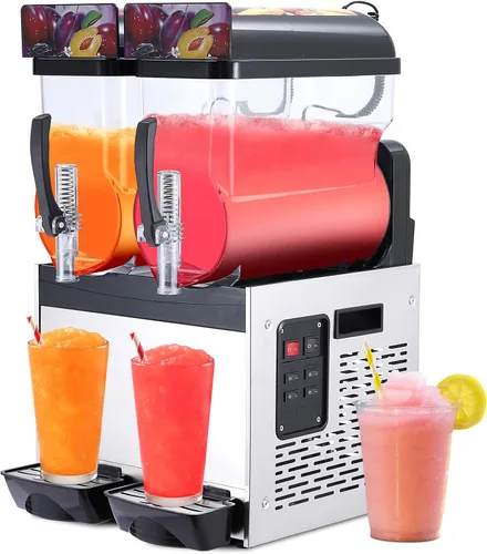 Acekool Máquina comercial para granizados, 30L/8 galones congelada Margarita máquina, autolimpiante, máquina de granizado de acero inoxidable de 700