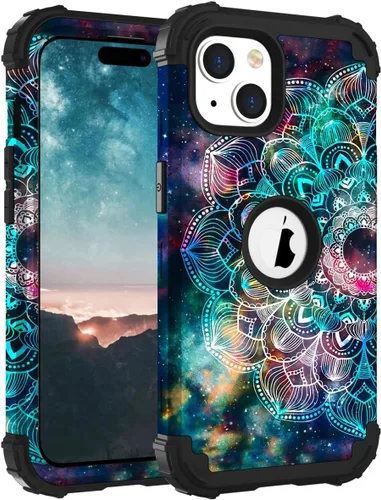 Miniatura 144 de Hocase Funda para iPhone SE 2022/2020, resistente a prueba de golpes, de plástico duro+goma de silicona, funda protectora híbrida para iPhone SE