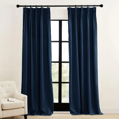 Miniatura 19 de RYB HOME Cortinas plegadas en pinza beige, cortinas suaves con aislamiento térmico y reducción de ruido para bloquear la luz para sala de estar