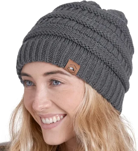 Miniatura 60 de Gorro de punto para mujer, cálido y suave, elástico, para clima frío de Tough Headwear