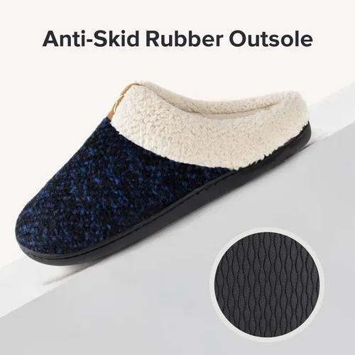 Miniatura 6 de ULTRAIDEAS Pantuflas de punto acogedoras con espuma viscoelástica para mujer