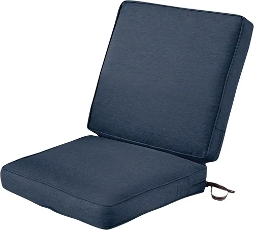 Miniatura 17 de Classic Accessories Montlake FadeSafe - Cojín para sillas de patio resistente al agua, 44 x 20 x 3 pulgadas, color beige antiguo, juego de cojines